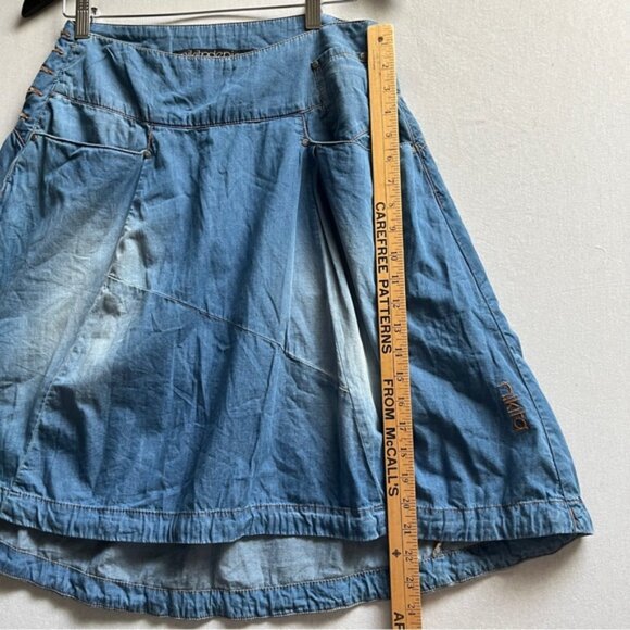 Nitika Blue Denim A Line Skirt Sz 31” - Picture 8 of 8